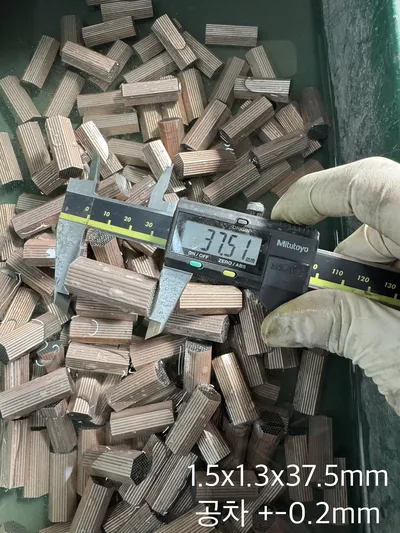 sus tube(pipe) 절단