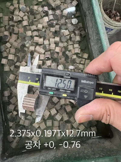 sus tube(pipe) 절단